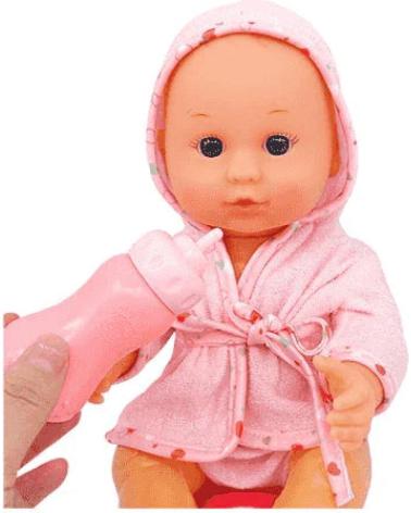 TOY PLANET SET DE BAÑO CON MUÑECA Y ACCESORIOS REF 1184788 ROSA