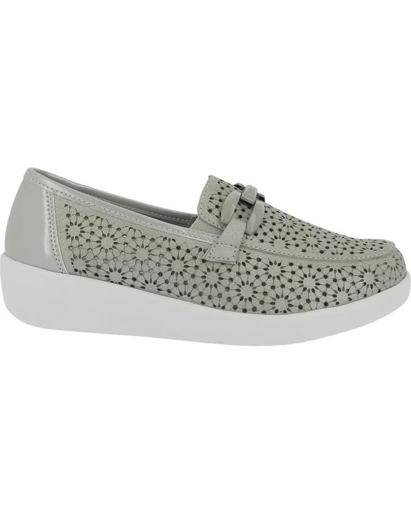 D`CUTILLAS MOCASINES PARA MUJER DOCTOR CUTILLAS 38475 CASUAL PICADO PLATA