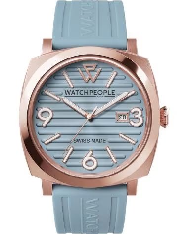 WATCHPEOPLE OROLOGIO 700997 CON CINTURINO BLU E CASSA ROSA AZUL