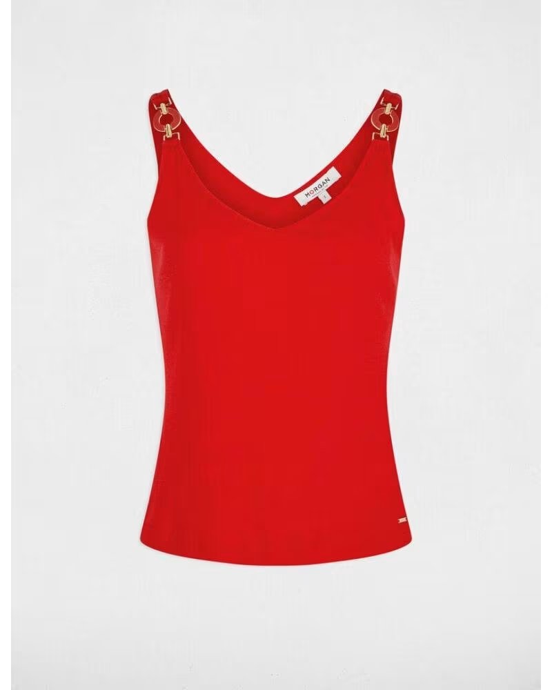 T-SHIRT JUSTA DANIELA MORGAN VERMELHA ROJO