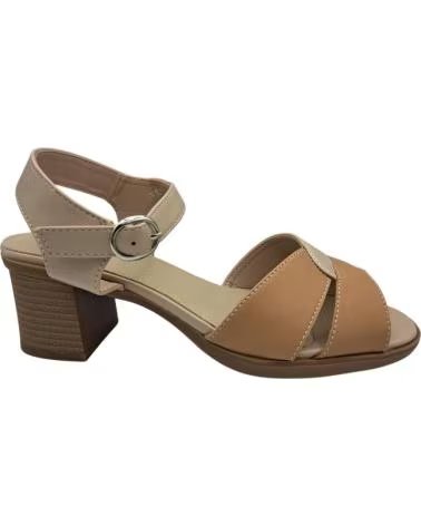 CALZADOMANIA SANDALIA TACON BEIGE