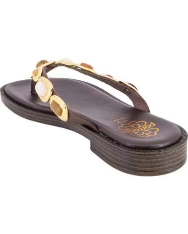 PORRONET SANDALI IN PELLE DA DONNA 3238 MARRONE MARRON