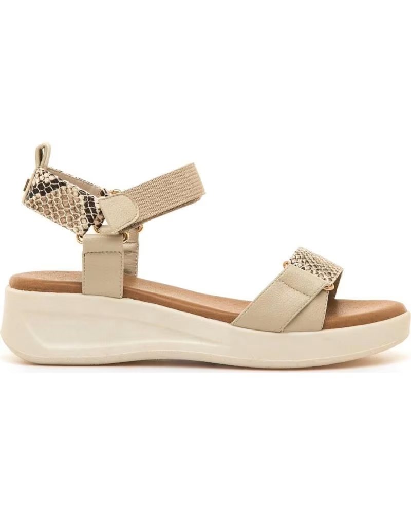 SANDALIA CUÑA MARIA MARE 68710 BEIGE