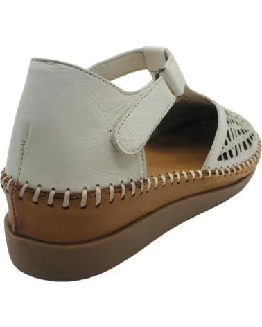 48 HORAS SANDALIA CANGREJERA PIEL MUJER 48HOURS 614101-34 CREMA
