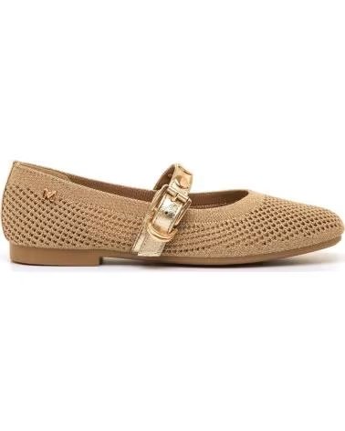 Home-MARIA-MARE-MARÍA MARE 68749 GOLD BALLET FLATS WITH DECORATED STRAP-GOLD