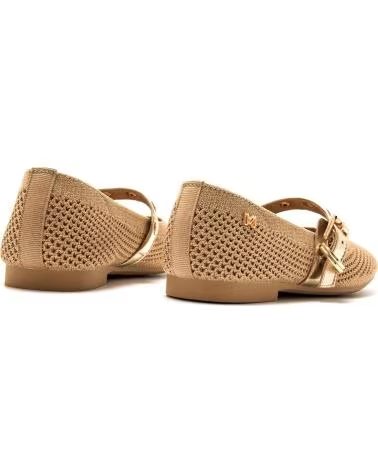Home-MARIA-MARE-MARÍA MARE 68749 GOLD BALLET FLATS WITH DECORATED STRAP-GOLD