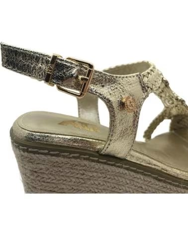 XTI 145456 KEILSANDALETTE MIT GEFLOCHTENEN RIEMEN GOLD DORADO