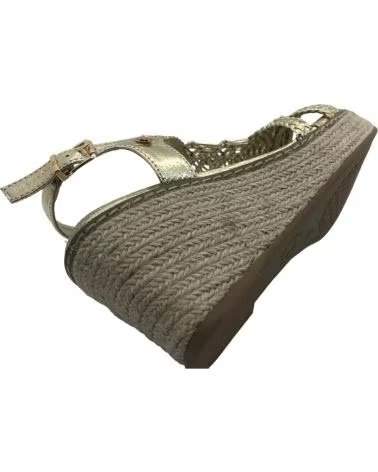 XTI 145456 KEILSANDALETTE MIT GEFLOCHTENEN RIEMEN GOLD DORADO