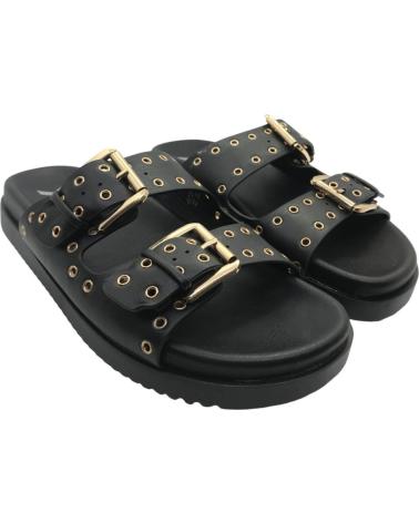 XTI SANDALIA BIO CON TACHUELAS NEGRO