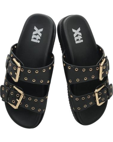 XTI SANDALIA BIO CON TACHUELAS NEGRO