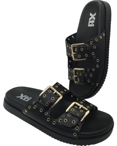 XTI SANDALIA BIO CON TACHUELAS NEGRO