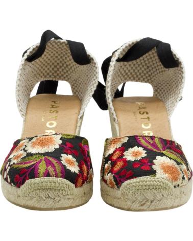 PASTOR ALPARGATAS CON CUÑA LACES NEGRO 1185833