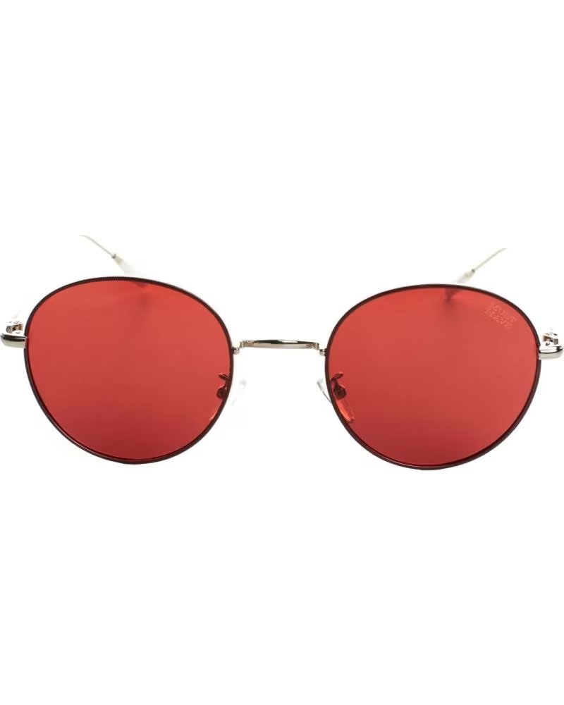 MUST HAVE RUNDE POLARISIERTE SONNENBRILLE MIT UV 400 SCHUTZ - REF 1186763 ROJO-PLATA