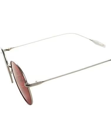 MUST HAVE RUNDE POLARISIERTE SONNENBRILLE MIT UV 400 SCHUTZ - REF 1186763 ROJO-PLATA