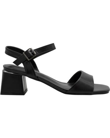 STAY SANDALIAS DE TACÓN BLOQUE PASTOR 60-2591, COLOR NEGRO