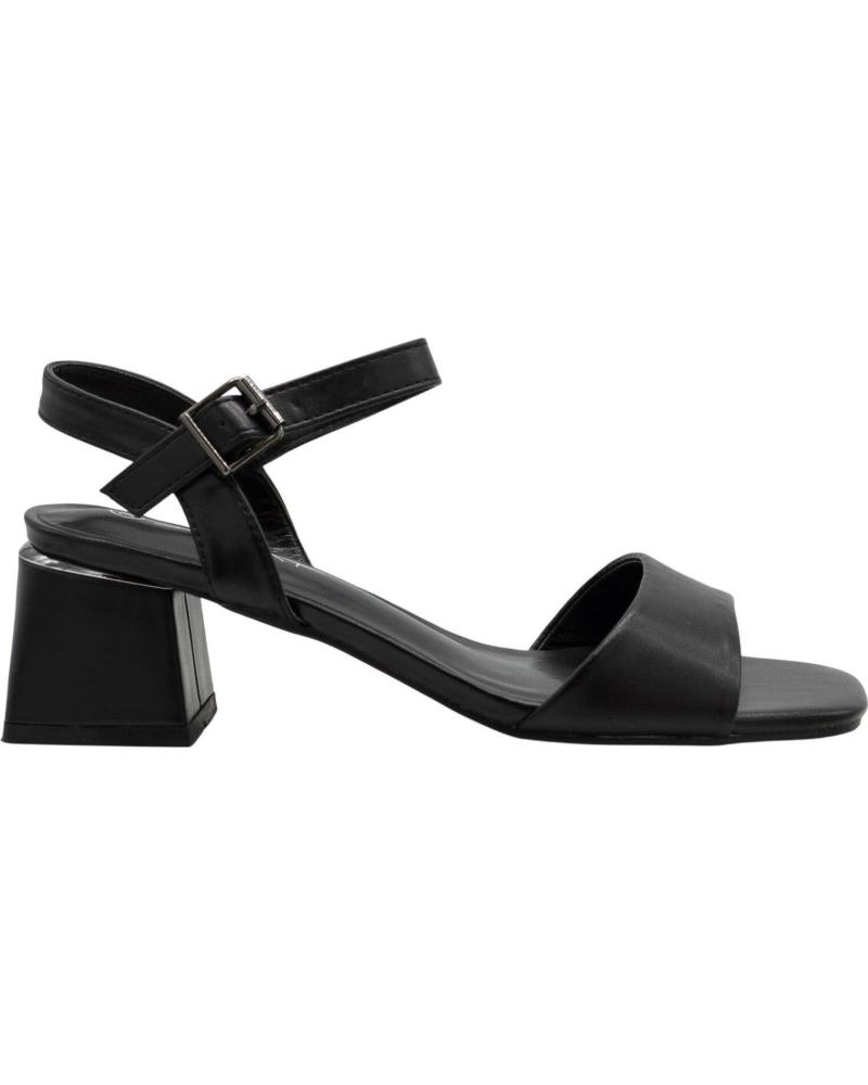 STAY SANDALIAS DE TACÓN BLOQUE PASTOR 60-2591, COLOR NEGRO