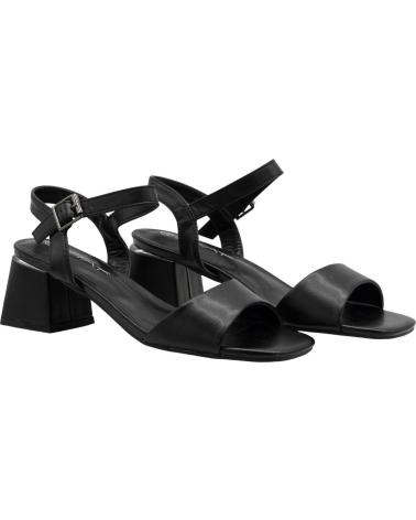 STAY SANDALIAS DE TACÓN BLOQUE PASTOR 60-2591, COLOR NEGRO