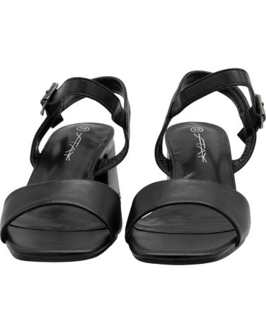 STAY SANDALIAS DE TACÓN BLOQUE PASTOR 60-2591, COLOR NEGRO