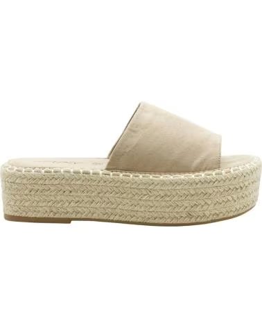 STAY JUTE PLATFORM SANDALS PASTOR 1185863 BEIGE