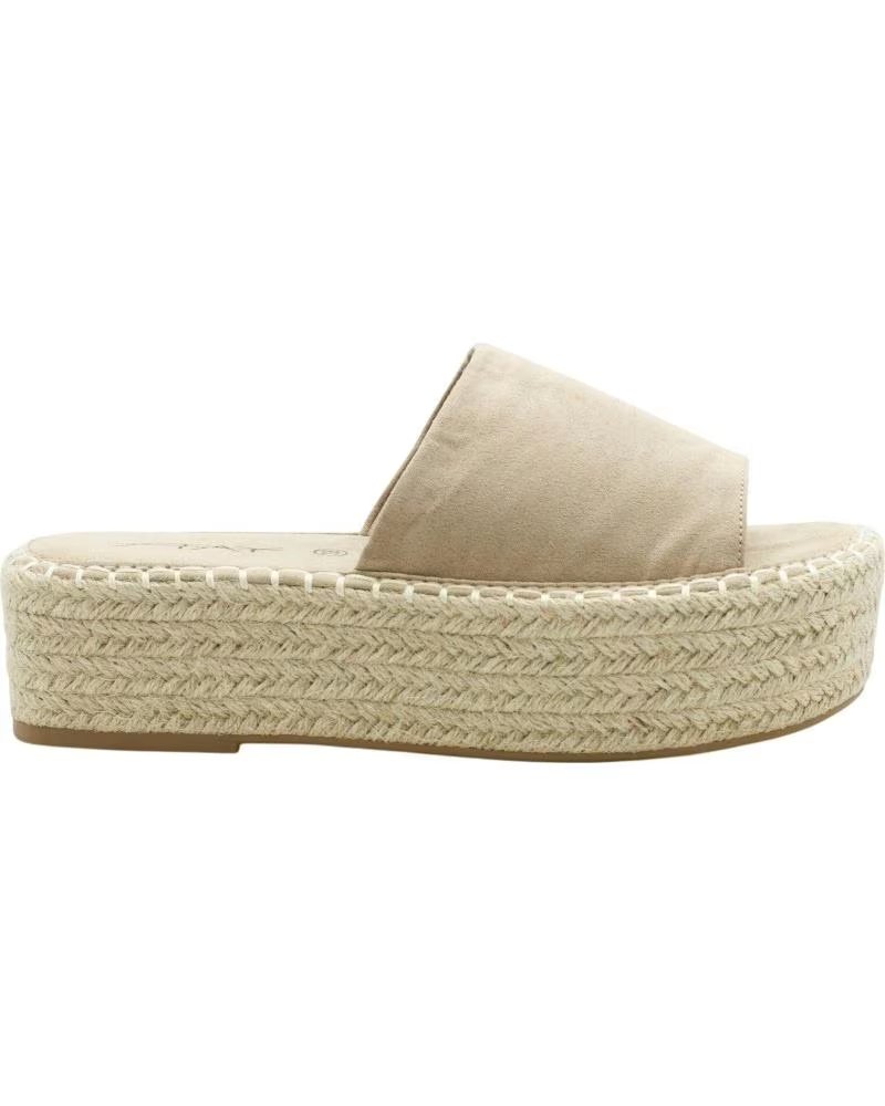 STAY JUTE PLATFORM SANDALS PASTOR 1185863 BEIGE