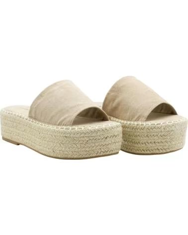 STAY JUTE PLATFORM SANDALS PASTOR 1185863 BEIGE