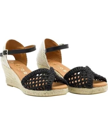 CABRERA KEILSANDALE 12-5, REFERENZ 1185904, FARBE SCHWARZ NEGRO