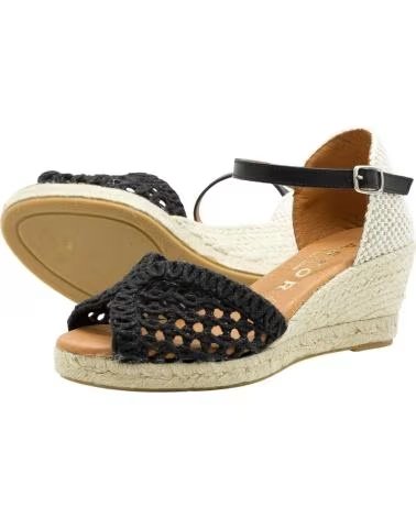 CABRERA KEILSANDALE 12-5, REFERENZ 1185904, FARBE SCHWARZ NEGRO