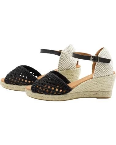 CABRERA KEILSANDALE 12-5, REFERENZ 1185904, FARBE SCHWARZ NEGRO