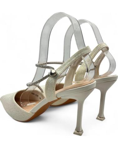 TIMBOS SANDALIA DE TACÓN FIESTA 132719 BLANCO