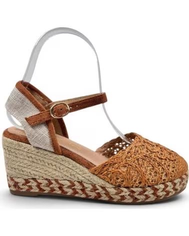 TIMBOS SANDÁLIA ANABELA DE ESPARTO 132654 CAMEL MARRóN