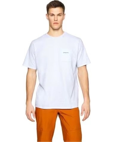 PATAGONIA CAMISETA DE MANGA CORTA 37655-WHI EN PARA HOMBRE BLANCO