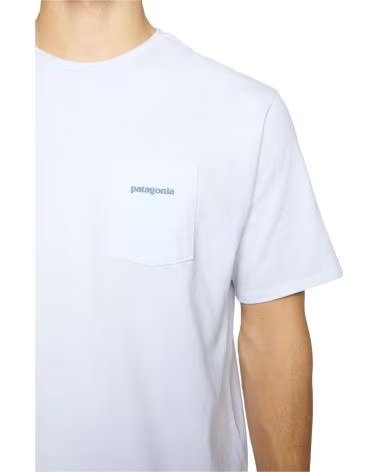 PATAGONIA CAMISETA DE MANGA CORTA 37655-WHI EN PARA HOMBRE BLANCO