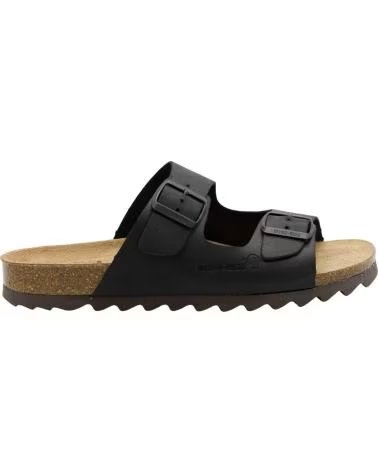 INTERBIOS 9560-SM DOUBLE BUCKLE SANDALS NEGRO