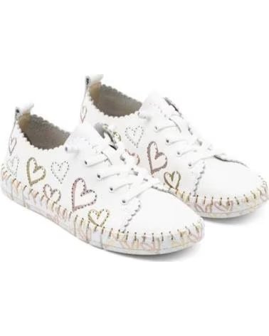 THE HAPPY MONK SNEAKERS THE CRETA-030 CON STAMPA A CUORI BLANCO
