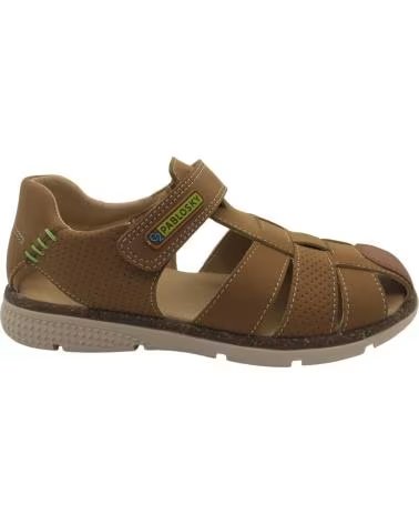 PABLOSKY SANDALO PER BAMBINI IN PELLE COLOR CAMMELLO CAMEL