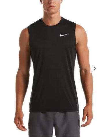 NIKE HYDROGUARD NESSA585 ÄRMELLOSES SHIRT SCHWARZ NEGRO