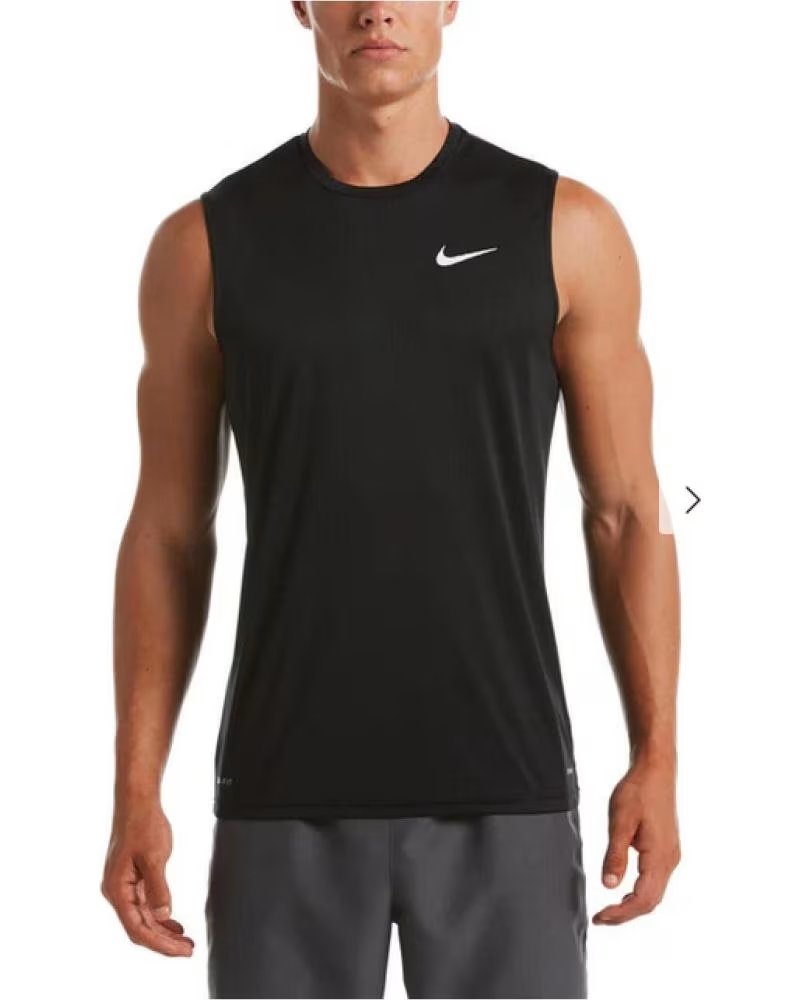 NIKE HYDROGUARD NESSA585 ÄRMELLOSES SHIRT SCHWARZ NEGRO