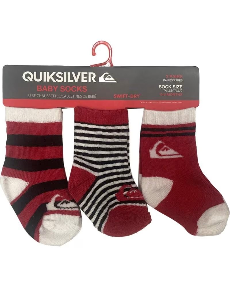 QUIKSILVER PACK 3 MEIAS DE BEBÉ INSIDE BASIC 7B515Z MULTICOLOR