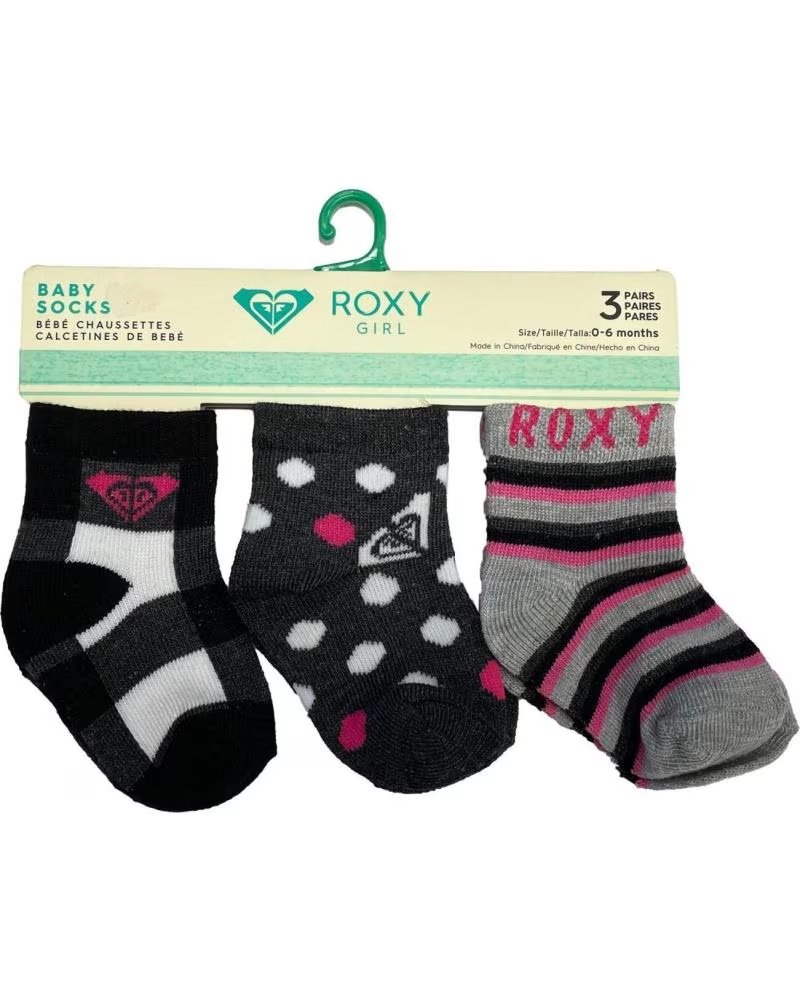 ROXY 3ER PACK BABY SOCKEN INSIDE SPARK LOGO MULTICOLOR