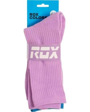 ROX 2ER PACK SOCKEN COLORS VIOLETT UND BLAU VIOLETA-AZUL