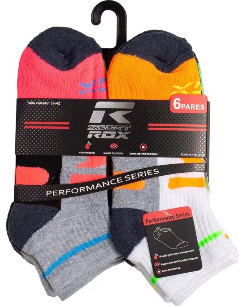 ROX 6ER PACK R-SIROCO SPORT-SOCKEN MEHRFARBIG MULTICOLOR