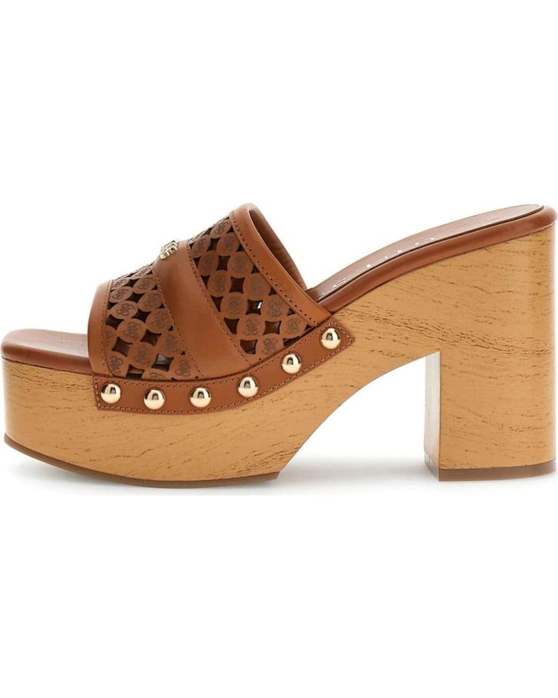 GUESS SANDALIAS QUILL2 DE TACÓN CON PLATAFORMA MARRóN