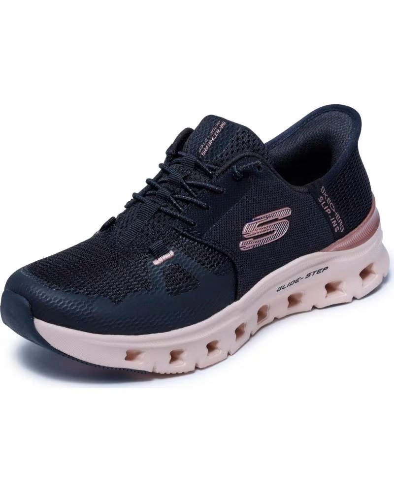 SNEAKERS DONNA SKECHERS SLIP-INS GLIDE-STEP PRO 150438 NEGRO