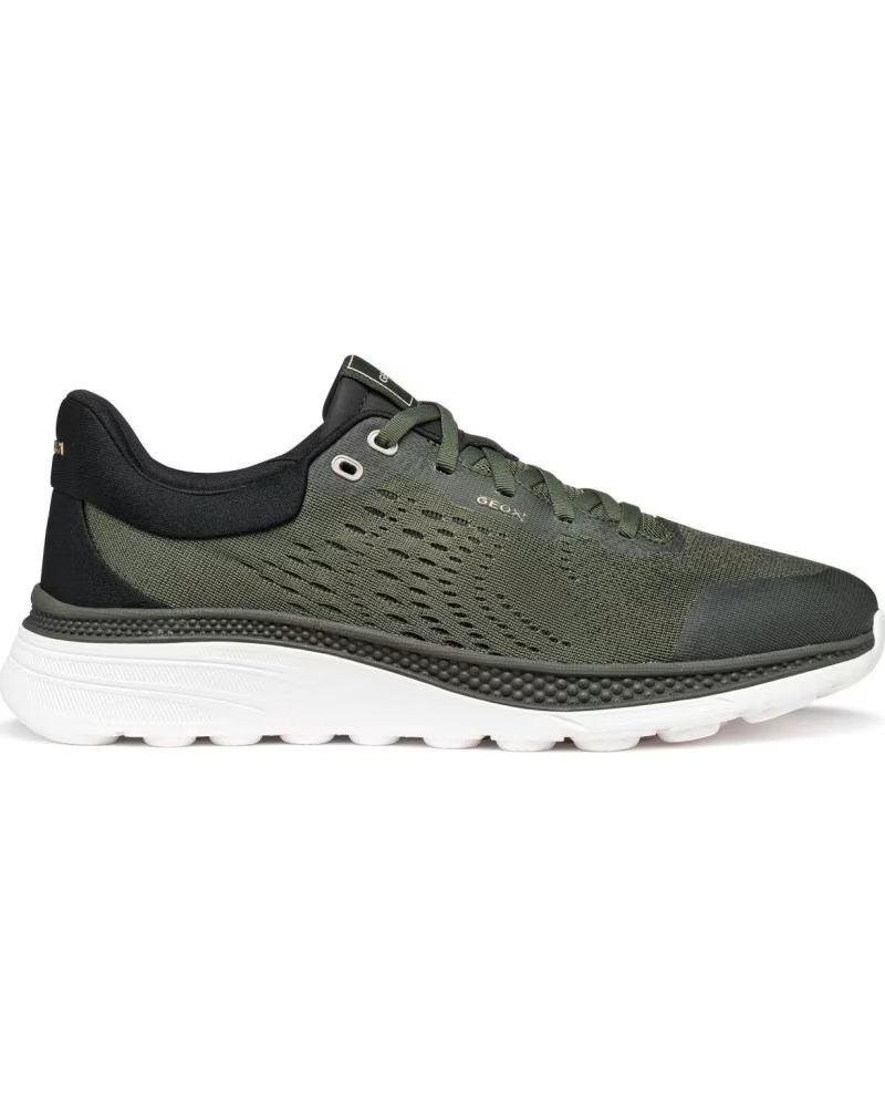 GEOX U65HUB HERREN-SNEAKER IN GRÜN VERDE