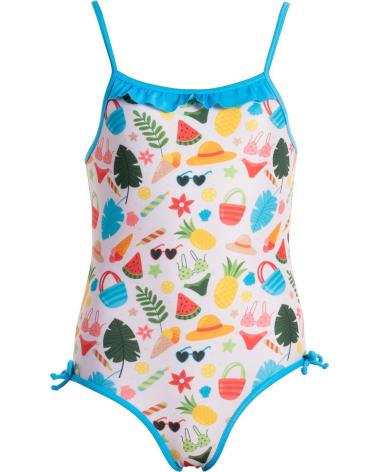 SQUBA BAÑADOR SUMMER SERIES ESTAMPADO PARA NIÑA AZUL