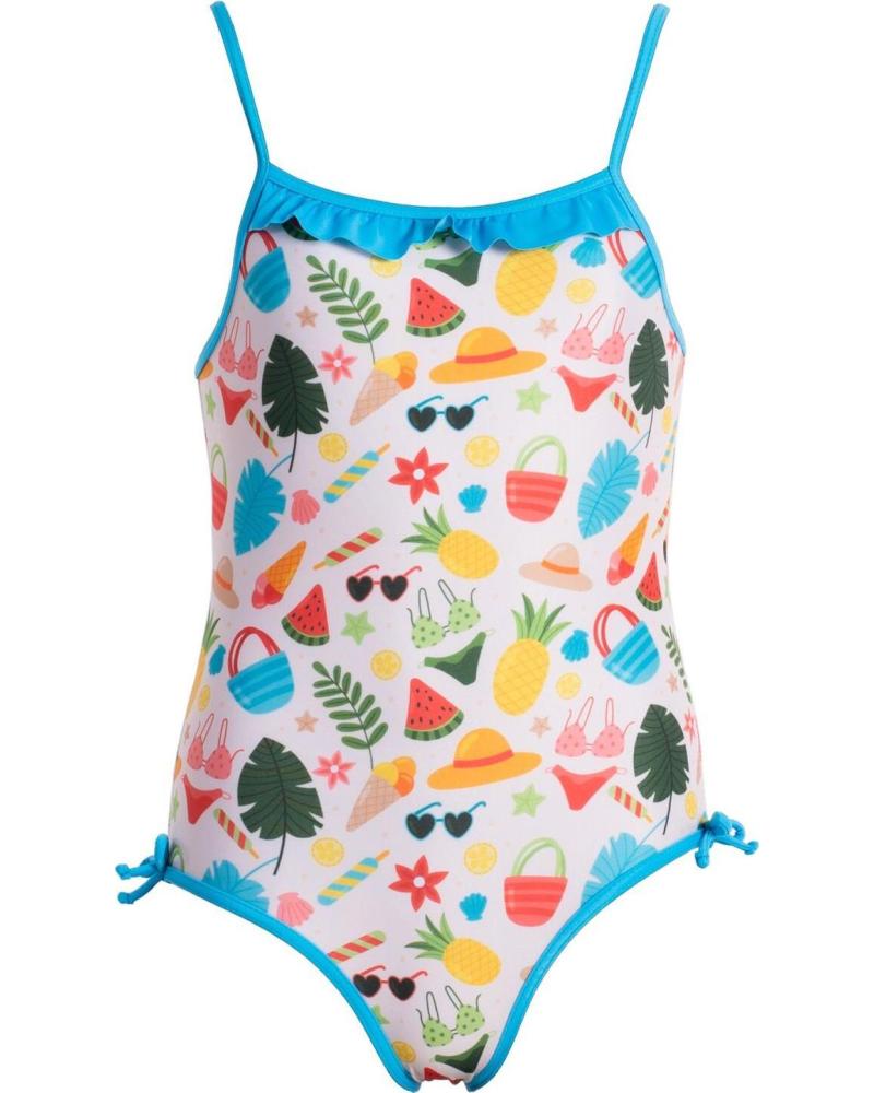 SQUBA BAÑADOR SUMMER SERIES ESTAMPADO PARA NIÑA AZUL