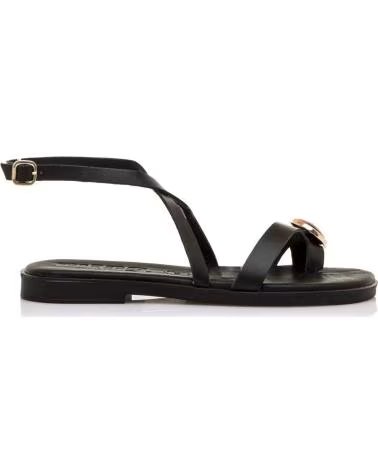 MTNG Sandalias Planas Mujer Mustang 55931 Negro NEGRO