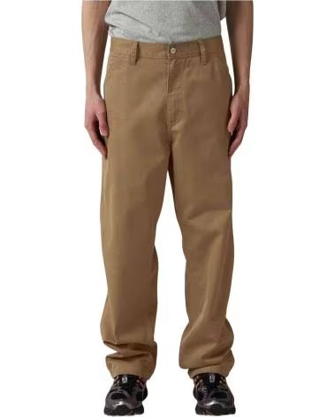 CARHARTT WIP PANTALON LARGO SIMPLE PANT EN PARA HOMBRE BEIGE
