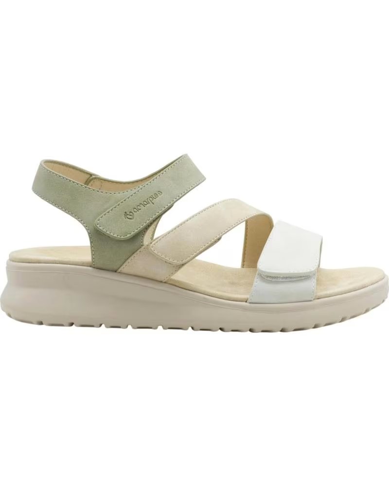 AMARPIES SANDALI ABZ30157 CON CINTURINI REGOLABILI VERDE