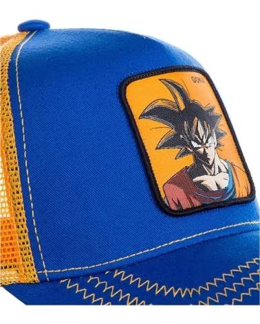 Início-CAPSLAB-CAPSLAB BONÉ TRUCKER DRAGON BALL Z GOKU AZUL E AMARELO -CL-DBZ-1-GOK-NEGRO